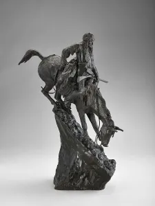 Sloped Prints: The Mountain Man, 1903. Creators: Frederic Remington, Roman Bronze Works