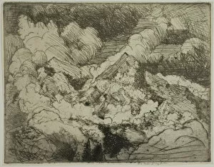 Cloudy Gallery: Mountain Peaks, 1908. Creator: Donald Shaw MacLaughlan