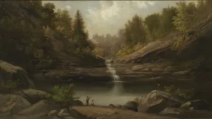 Duncanson Robert Scott Prints: Mountain Pool, 1870. Creator: Robert Seldon Duncanson