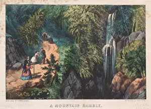 James Merritt Ives Prints: A Mountain Ramble, c. 1872-74. Creator: James Merritt Ives (American, 1824-1895)