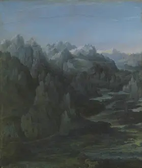 Altdorfer Prints: Mountain Range, c1530. Creator: Altdorfer, Albrecht (c. 1480-1538)