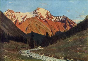 Vereshchagin Prints: Mountain scenery, late 19th century, (1965). Creator: Vasily Vereshchagin