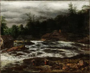 Jan Van Kessel I Prints: Mountain Scenery with Waterfall, 1641-1679. Creator: Jan van Kessel