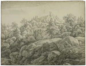 Sloped Prints: Mountain slope with rocks. Creator: Anthonie Waterloo