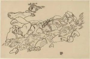 Mountain Stream, 1917. Creator: Egon Schiele