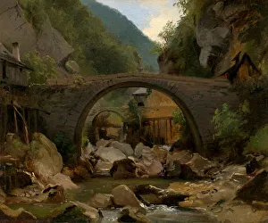 Odore Prints: Mountain Stream in the Auvergne, 1830. Creator: Theodore Rousseau