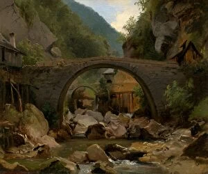 Auvergne Collection: Mountain Stream in the Auvergne, 1830. Creator: Theodore Rousseau
