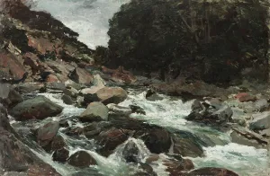 Flowing Prints: Mountain Stream, Otira Gorge, c.1893. Creator: Petrus van der Velden