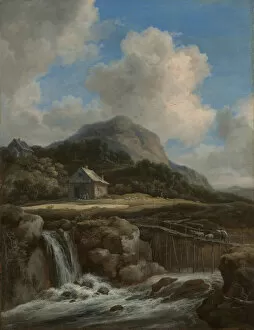 Waterfall Collection: Mountain Torrent, 1670s. Creator: Jacob van Ruisdael