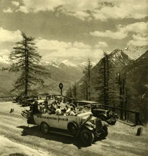 Look Out Point Prints: Mountain view at Schoneck on the Grossglockner High Alpine Road, Austria, c1935