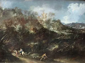 Wayside Prints: Mountainous Landscape, 1720. Creator: Alessandro Magnasco