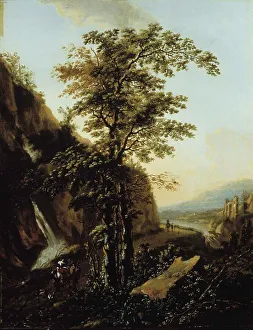 Willem De Heusch Prints: A mountainous landscape, c1650-1692. Creator: Willem de Heusch