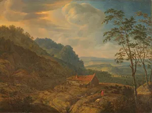 Herman Saftleven Prints: Mountainous Landscape with Farm, 1663. Creator: Herman Saftleven the Younger