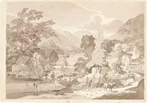 A Mountainous Landscape, first half 19th century. Creator: Unknown