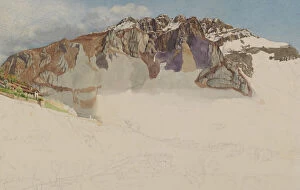 Ruskin John Collection: Mountainous Landscape in Italy : 'Il Resegone', 1885. Creator: Frank Randal