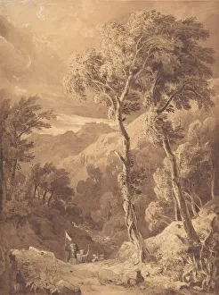 Mountainous Landscape with a Party of Travellers (Scene on the River Pellene Achaia)