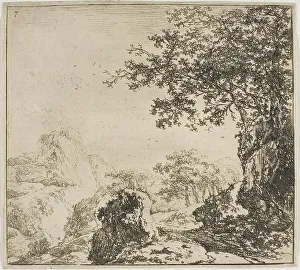 Herman Nauwincz Prints: Mountainous Landscape with a Road