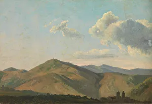Denis Simon Joseph Alexander Clement Prints: Mountainous Landscape at Vicovaro, ca. 1786-97. Creator: Simon Alexandre Clement Denis
