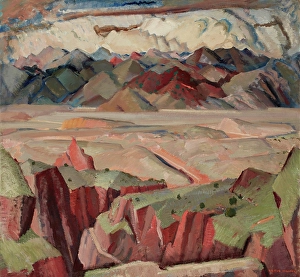 Higgins Prints: Mountains and Valleys, about 1933-1935. Creator: Victor Higgins