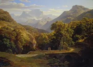 1832 Prints: Mountainscape, 1832. Creator: Ernst Fries