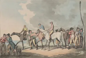 Images Dated 30th April 2020: Mounting [The Mount], January 1, 1799. January 1, 1799. Creator: Thomas Rowlandson