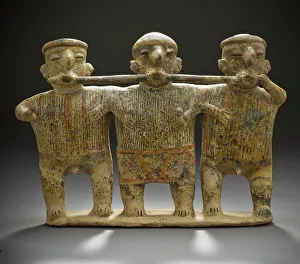 Latin American Prints: Mourners, 200 B.C.-A.D. 500. Creator: Unknown
