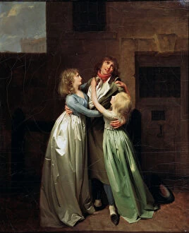 Hugging Gallery: A Mournful Parting, 1780s. Artist: Louis Leopold Boilly