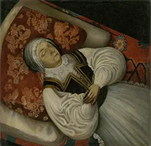 Deceased Prints: Mourning portrait of Catherine Horvath-Stansith, 1670-1700. Creator: Unknown
