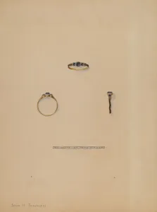 Mourning Collection: Mourning Ring, c. 1936. Creator: John H. Tercuzzi