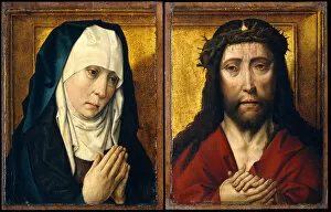 Bouts Gallery: The Mourning Virgin; The Man of Sorrows. Creator: Posthumous Workshop Copy after Dieric Bouts