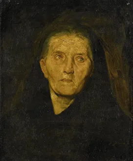 Widows Weeds Prints: The Mourning Widow, c.1860-c.1865. Creator: Diederik Franciscus Jamin