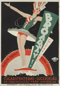 Movie poster Broadway by Paul Fejos, 1929. Creator: Rohman, Eric (1891-1949). Movie poster Broadway by Paul Fejos, 1929. Creator: Rohman, Eric (1891-1949)