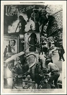1929 Prints: Movie poster Man with a Movie Camera, 1929