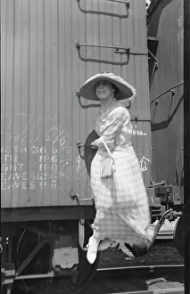 Movie set for a western, between 1896 and 1942. Creator: Arnold Genthe