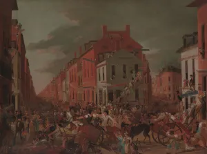 Moving Day (in Little Old New York), ca. 1827. Creator: Unknown