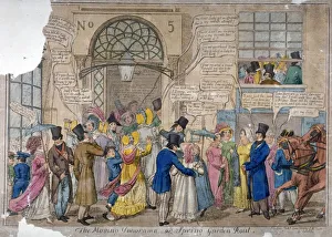 The moving panorama, or Spring Garden rout... 1823. Artist