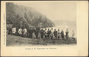 Rift Lake Prints: Mowers in Maly Baranchik on Lake Baikal, 1900-1904. Creator: Unknown