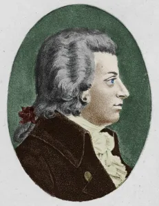 Wolfgang Amadeus Mozart Gallery: Mozart. 1895. Creator: Unknown
