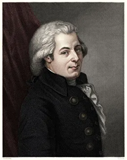 Wolfgang Amadeus Gallery: Mozart, 19th century. Artist: C Cook