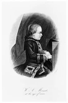 Wolfgang Amadeus Gallery: Mozart as a child, c1763