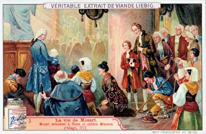 Wolfgang Amadeus Gallery: Mozart listening to Allegris Miserere, 1771, (1906)