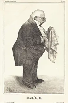 Nose Prints: Mr. Arlepaire, 1833. Creator: Honore Daumier