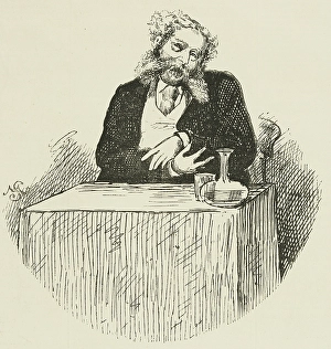 Mr Arthur Sketchley performing as Mrs Brown, 1864. Creator: Unknown