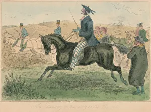 Bradbury And Evans Gallery: Mr. Bunting on his way to the Pic-Nic, 1860. Artist: John Leech