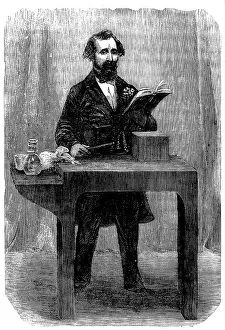 Dickensian Prints: Mr. Charles Dickens reading Little Dombey