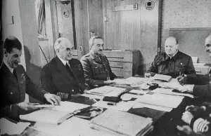 Admiral Of The Fleet Gallery: Mr Churchill at a conference on board ship, 1943-1944