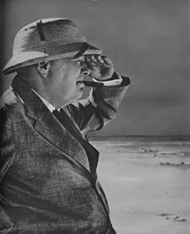 War Illustrated Prints: Mr. Churchill Spies the Enemy, 1943