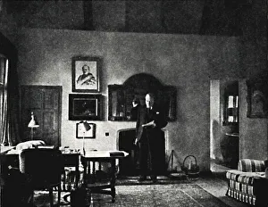 Westerham Prints: Mr. Churchill in His Study at Westerham, 1930s, (1945). Creator: Unknown