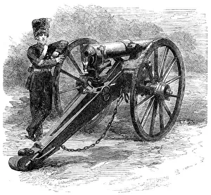 Mr. Clay's new breech-loading gun, 1862. Creator: Unknown