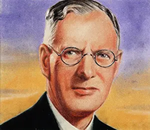 Intelligence Prints: Mr Curtin (Australia), c1944. Creators: William Timym, Central Office of Information